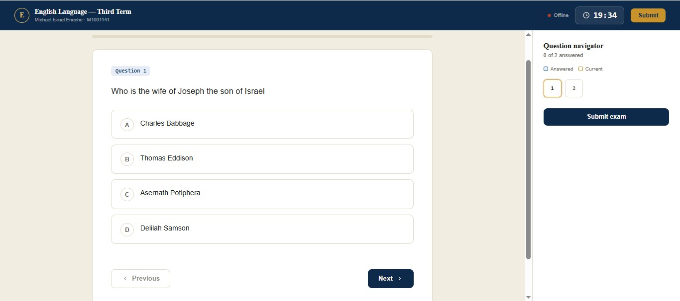 Computer-Based Test — Educational project by Easy Africa