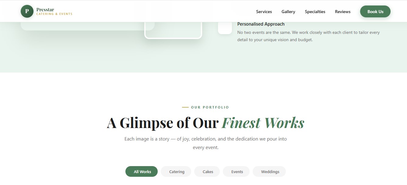 Presstar Catering & Confectioners — Culinary project by Easy Africa